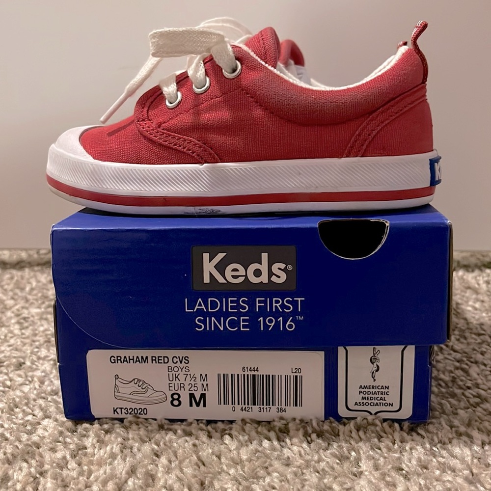 Toddler Girls Sz 8 Red Keds